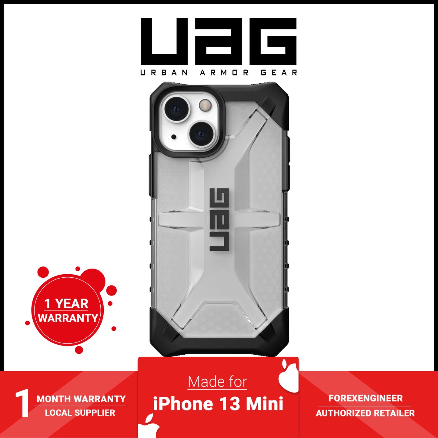 UAG Plasma for iPhone 13 5G 6.1" - Ice (Barcode: 810070364328 )