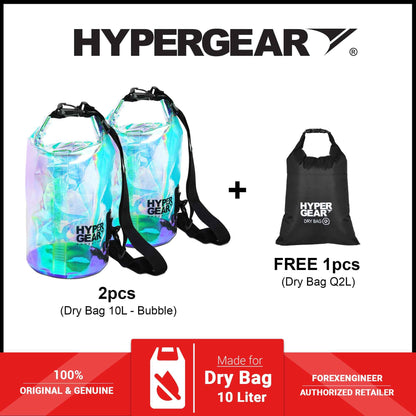 HyperGear 10L Dry Bag - Bubble ( 2pcs ) + FREE ( 1pcs ) Dry Bag Q2L ( Barcode: 301158 + 30111 )