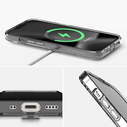 PATCHWORKS Lumina MagSafe for iPhone 13 Pro Max 6.7" 5G - Clear - Black (Barcode: 8809744959375 )