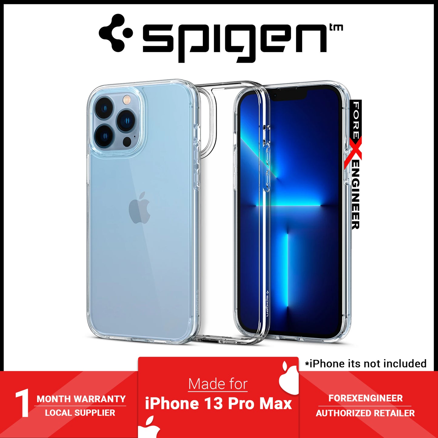 Spigen Ultra Hybrid for iPhone 13 Pro Max 6.7" 5G - Crystal Clear