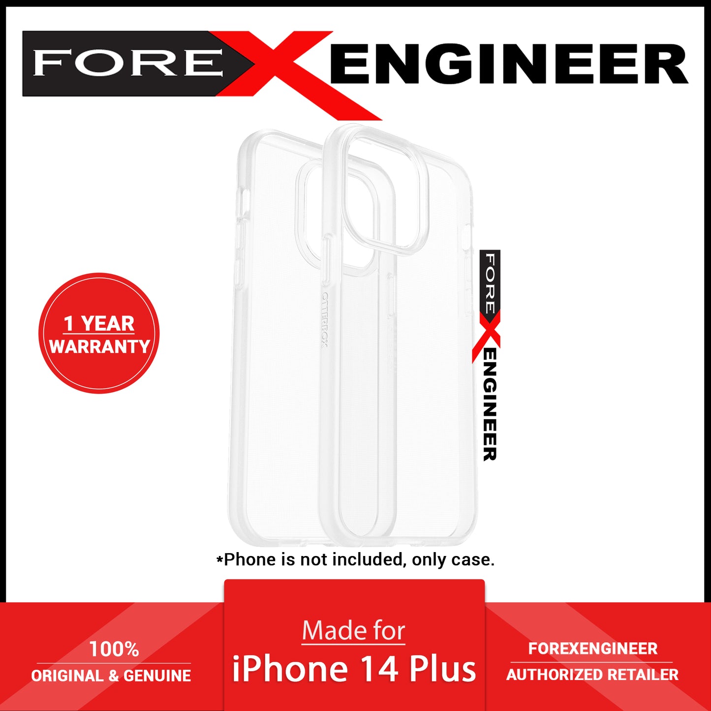 Otterbox React for iPhone 14 Plus - Clear (Barcode: 840262384902)