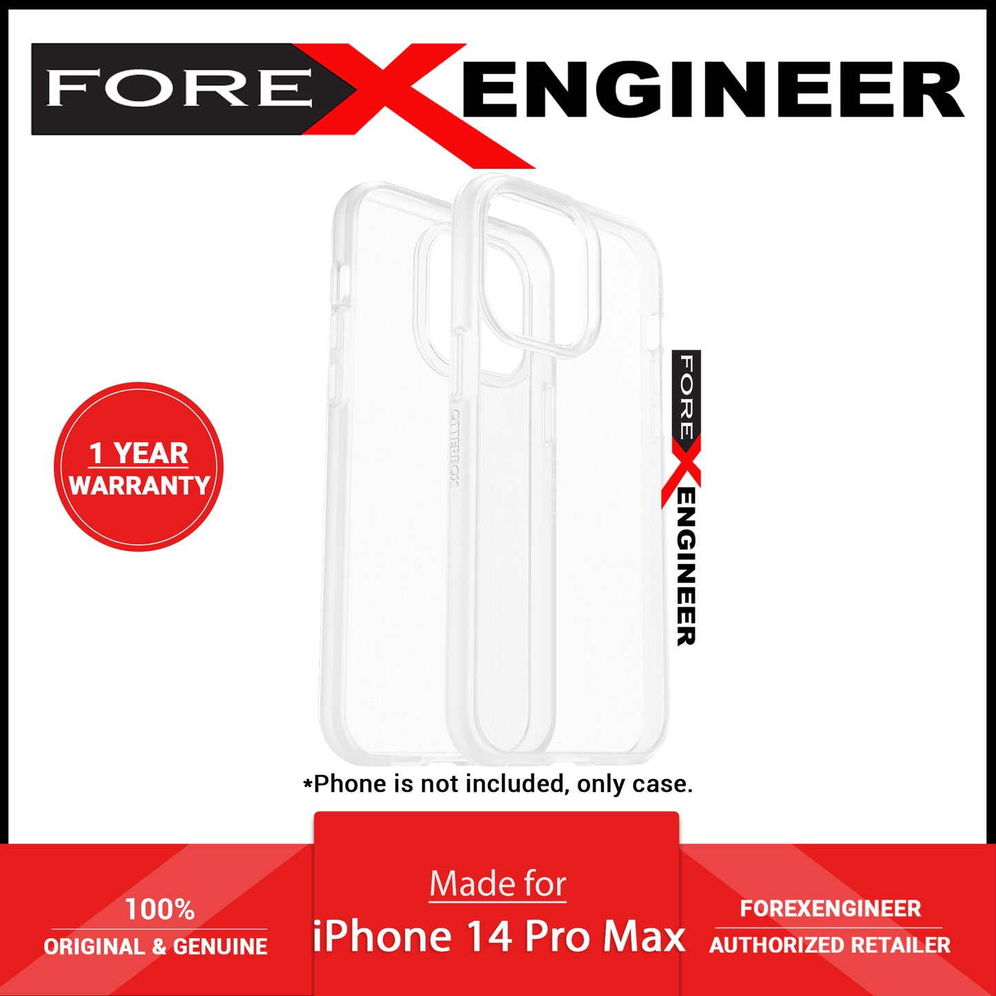 Otterbox React for iPhone 14 Pro Max - Clear (Barcode: 840262385145)