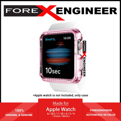 ITSKINS Spectrum Clear Case for Apple Watch ( 41mm - 40mm ) Series 8 - SE2 - 7 - 6 - SE - 5 - 4 - Light Pink (Barcode: 4894465705190 )
