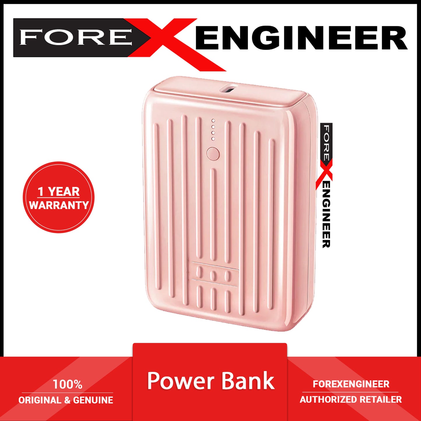 Zendure SuperMini 10,000mAh 20W PD Power Bank - Credit Card Sized - Pink ( Barcode: 850012949343 )