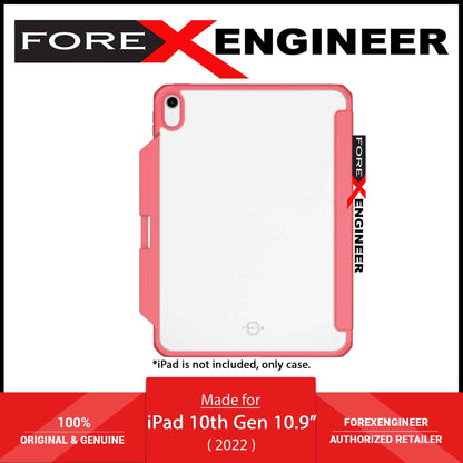 ITSKINS Hybrid R Solid Folio for iPad A16 11th Gen ( 2025 ) / iPad 10.9” 10th Gen ( 2022 ) -  Drop Protection Up to 1.5m  - Pink (Barcode: 4894465488383 )