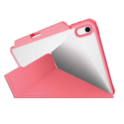 ITSKINS Hybrid R Solid Folio for iPad A16 11th Gen ( 2025 ) / iPad 10.9” 10th Gen ( 2022 ) -  Drop Protection Up to 1.5m  - Pink (Barcode: 4894465488383 )