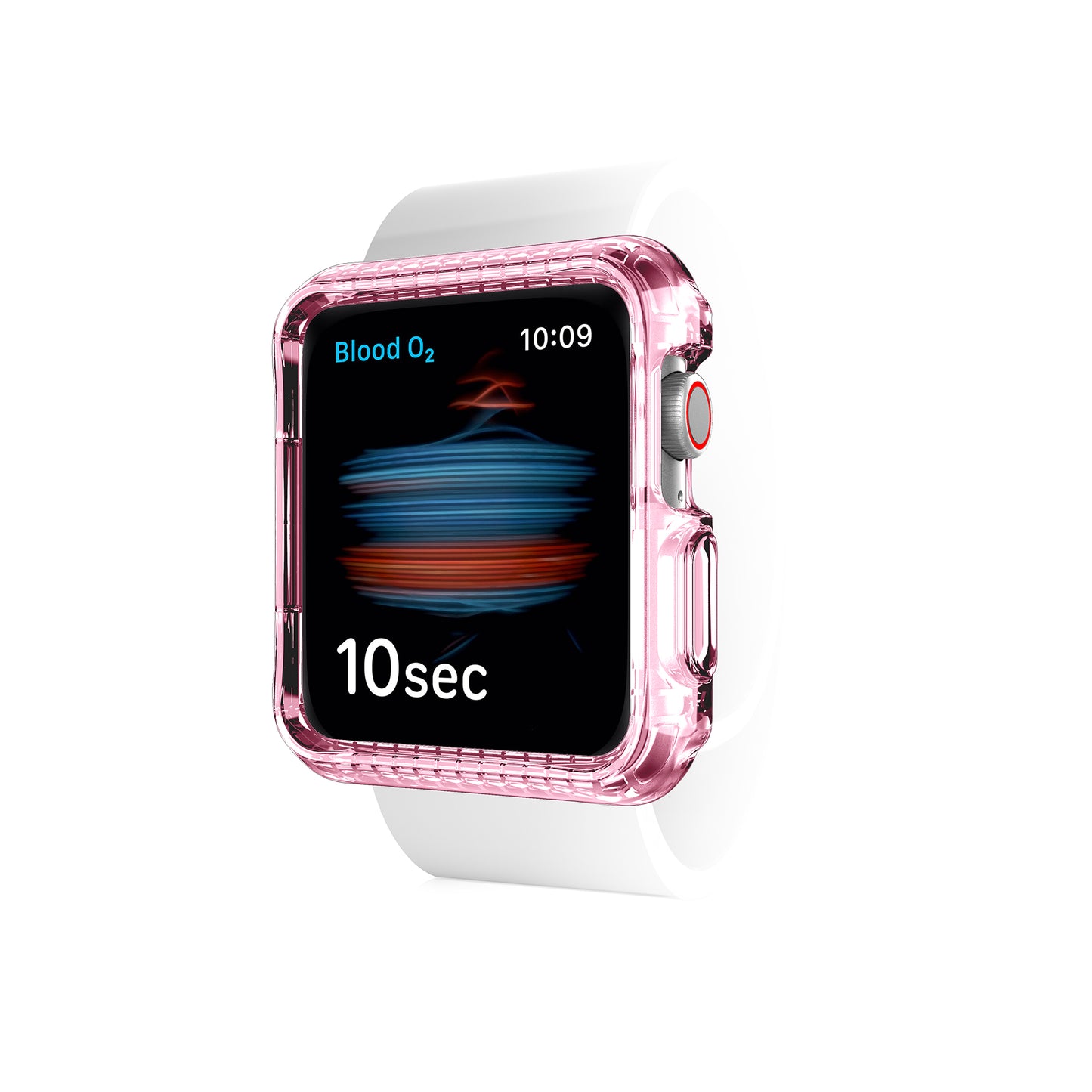 ITSKINS Spectrum Clear Case for Apple Watch ( 45mm - 44mm ) Series 8 - SE2 - 7 - 6 - SE - 5 - 4 - Light Pink (Barcode: 4894465287160 )