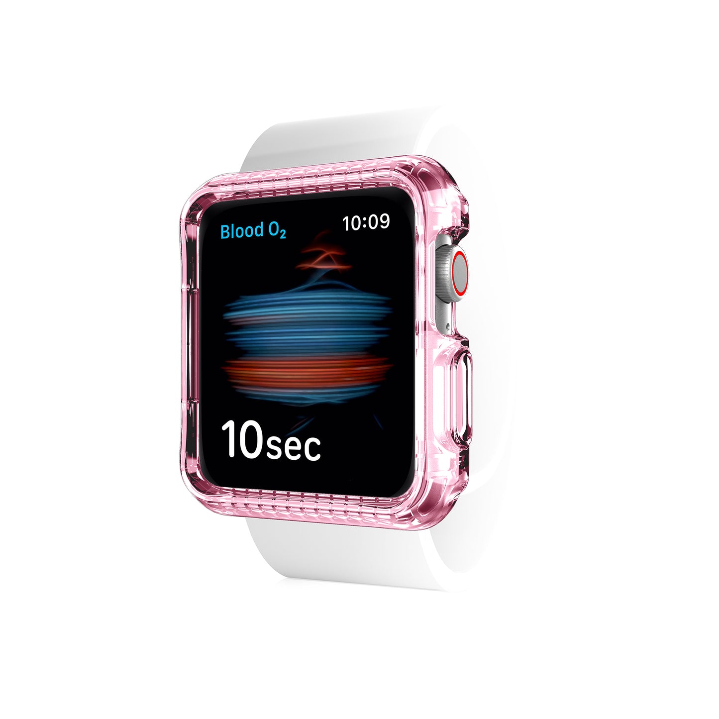 ITSKINS Spectrum Clear Case for Apple Watch ( 41mm - 40mm ) Series 8 - SE2 - 7 - 6 - SE - 5 - 4 - Light Pink (Barcode: 4894465705190 )