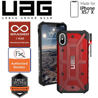 UAG Plasma for iPhone X - Xs Feather-Light Rugged & Military Drop Tested - Magma