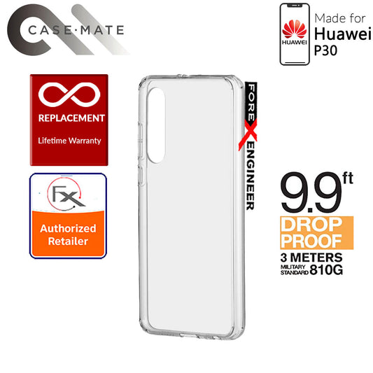 Case-Mate Tough Clear Case for Huawei P30 - 3 meters Drop Protection - Clear