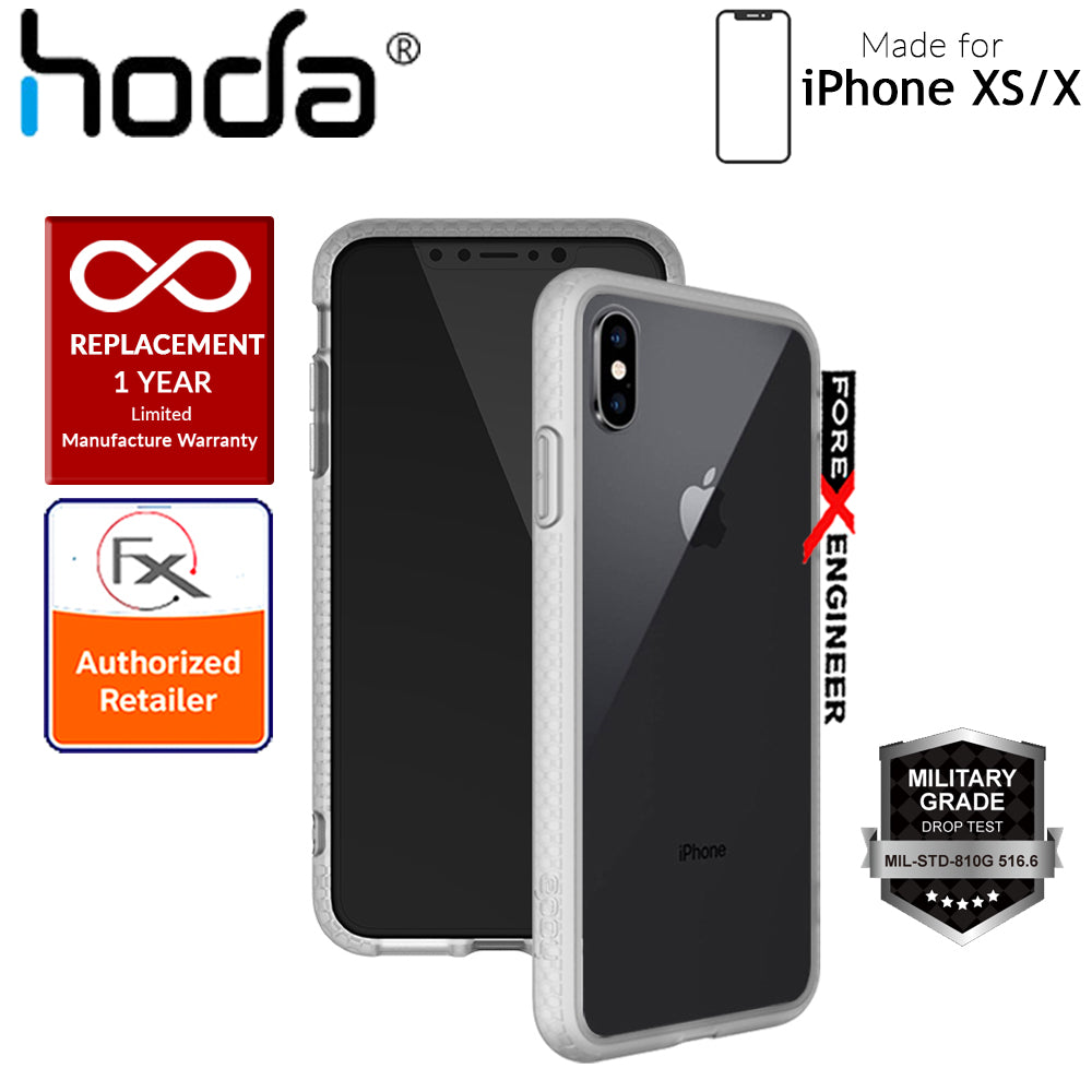 Hoda Crystal Case for iPhone Xs - X - Military Standard Protection - Matte