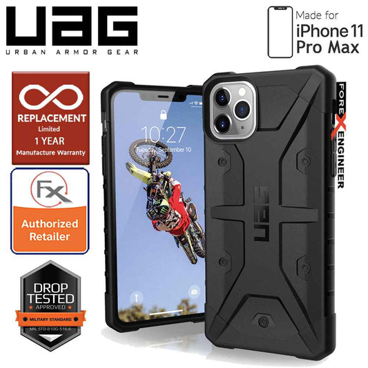 UAG Pathfinder for iPhone 11 Pro Max - Feather Light Rugged & Military Drop Tested - Black