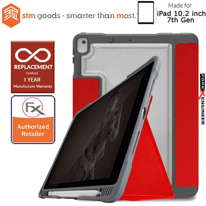 STM Dux Plus Duo for iPad 10.2 inch ( iPad 7th - 8th - 9th Gen ) ( 2019 - 2021 ) - Red (Barcode: 765951764936 )
