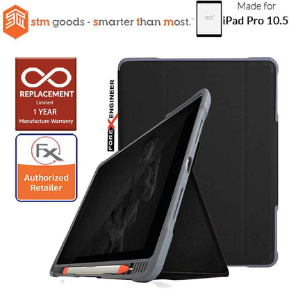 STM Dux Plus Duo for iPad Air 3rd Gen - iPad Pro 10.5" - Black Color ( Barcode: 765951763694 )