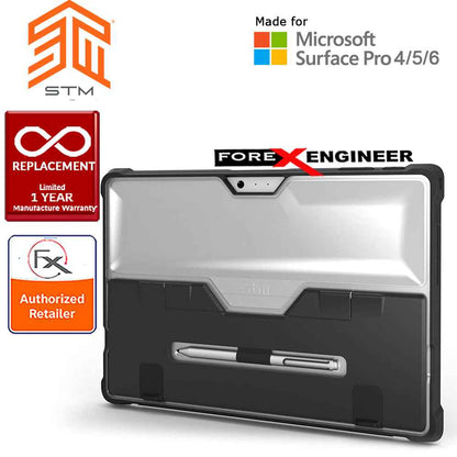 STM Dux case for Microsoft Surface PRO 4 - 5 - 6  with Surface Pen storage - Black color