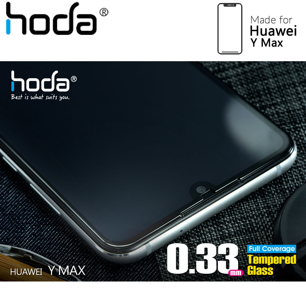 Hoda Tempered Glass Screen Protector for Huawei Y Max - 2.5D 0.33mm Full Coverage Screen Protector