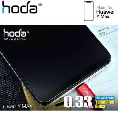 Hoda Tempered Glass Screen Protector for Huawei Y Max - 2.5D 0.33mm Full Coverage Screen Protector