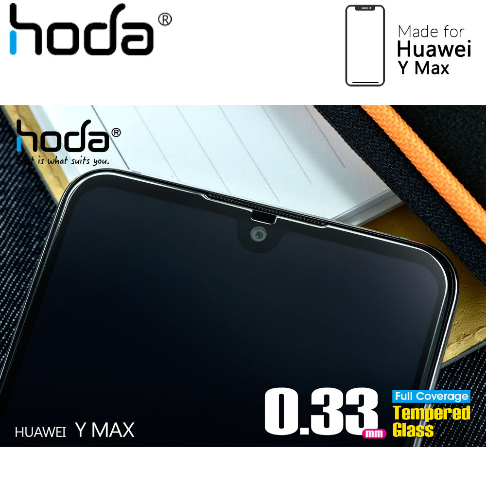 Hoda Tempered Glass Screen Protector for Huawei Y Max - 2.5D 0.33mm Full Coverage Screen Protector