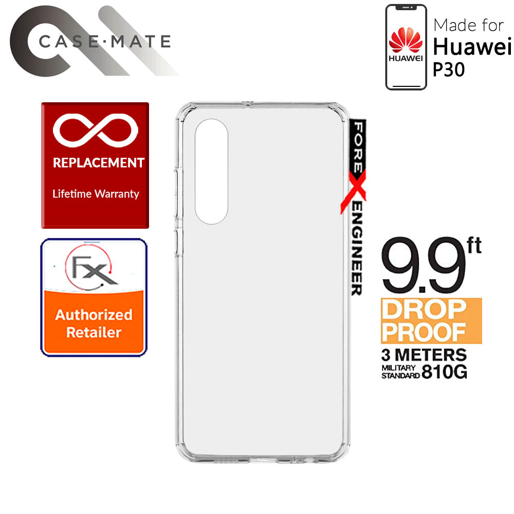 Case-Mate Tough Clear Case for Huawei P30 - 3 meters Drop Protection - Clear