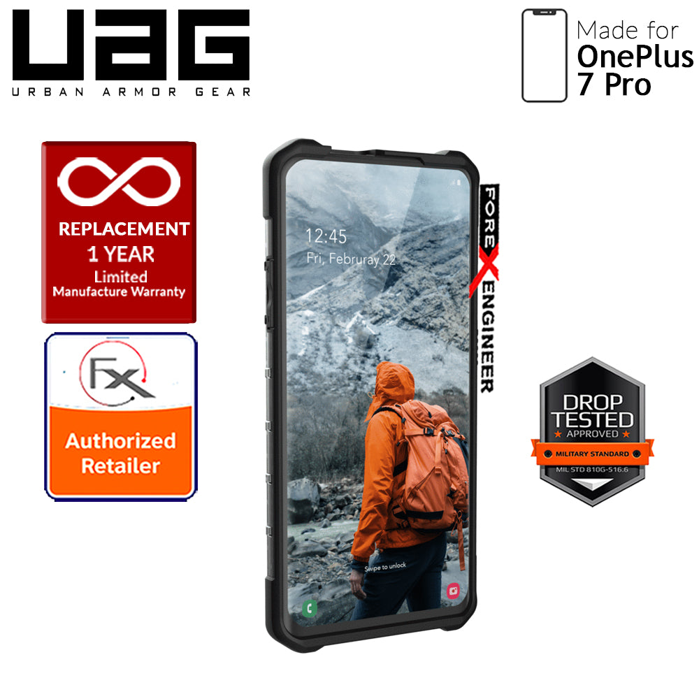UAG Plasma for OnePlus 7 Pro - Feather-Light Rugged Military Drop Tested - Ash