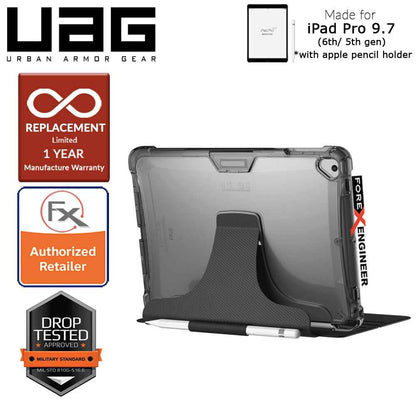 UAG Plyo Case for iPad 9.7 inch ( 6th & 5th Gen ) with Apple Pencil Holder - Ice