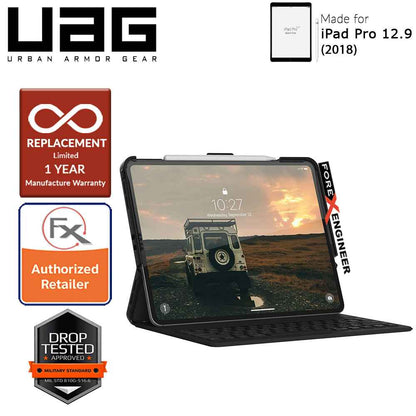 UAG Scout Series for iPad  Pro 12.9 inch 2018 - Compatible with Smart Keyboard Folio - Black