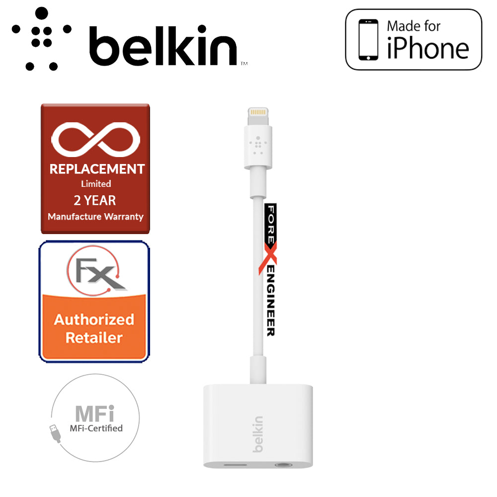 Belkin Lightning Audio + Charge RockStar™ - listen to Headphone or any AUX Audio Cable while charging your iPhone