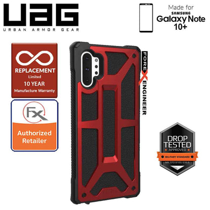 UAG Monarch for Samsung Galaxy Note 10+ - Note 10 Plus - Rugged Military Drop Tested - Crimson