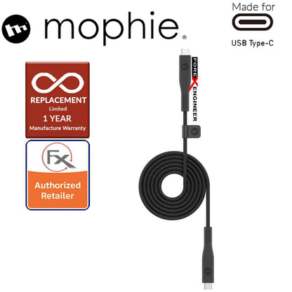 Mophie PRO USB-C Cable to USB-C - 1 M High-performance and heavy-duty - Black