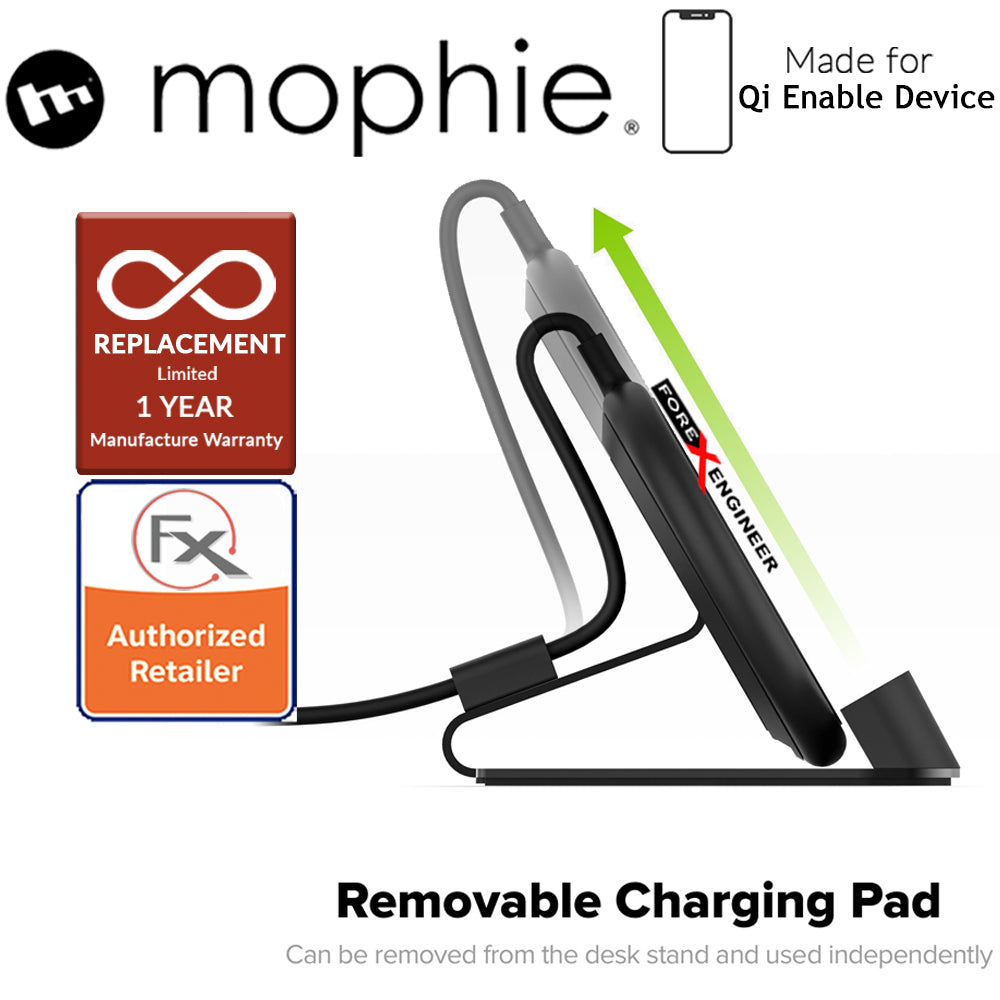 Mophie  Charge Stream Desk Stand - Universal Wireless up to 10W of power for fast-charging speeds (wireless charging station)