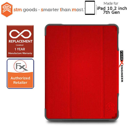 STM Dux Plus Duo for iPad 10.2 inch ( iPad 7th - 8th - 9th Gen ) ( 2019 - 2021 ) - Red (Barcode: 765951764936 )