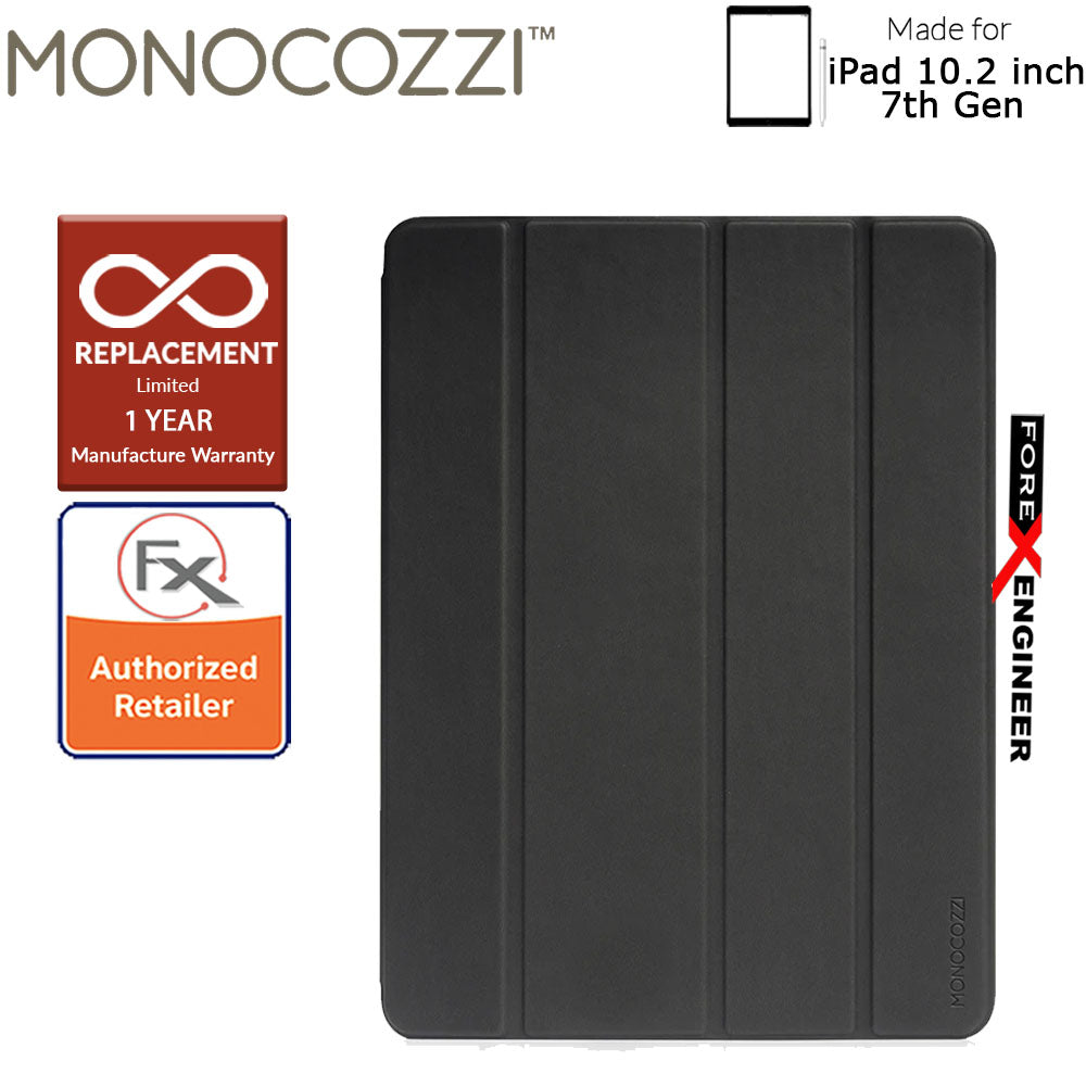 Monocozzi Lucid Plus Folio for iPad 10.2 inch ( 7th - 8th - 9th ) ( 2019 - 2021 ) with Apple Pencil Slot - Charcoal Color ( Barcode: 4895199105775 )