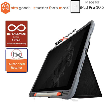 STM Dux Plus Duo for iPad Air 3rd Gen - iPad Pro 10.5" - Black Color ( Barcode: 765951763694 )