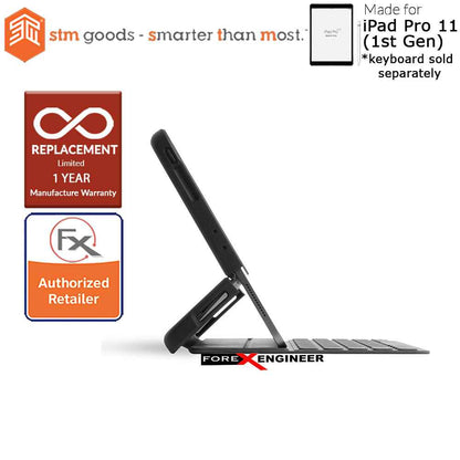 STM Dux Shell for Folio iPad Pro 11 inch - 11" ( 1st Gen ) 2018 ( Black ) ( Barcode: 765951763380 )