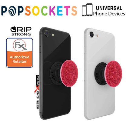 PopSockets PopGrip Swappable Premium ( Glitter Red ) ( Barcode : 842978138961 )