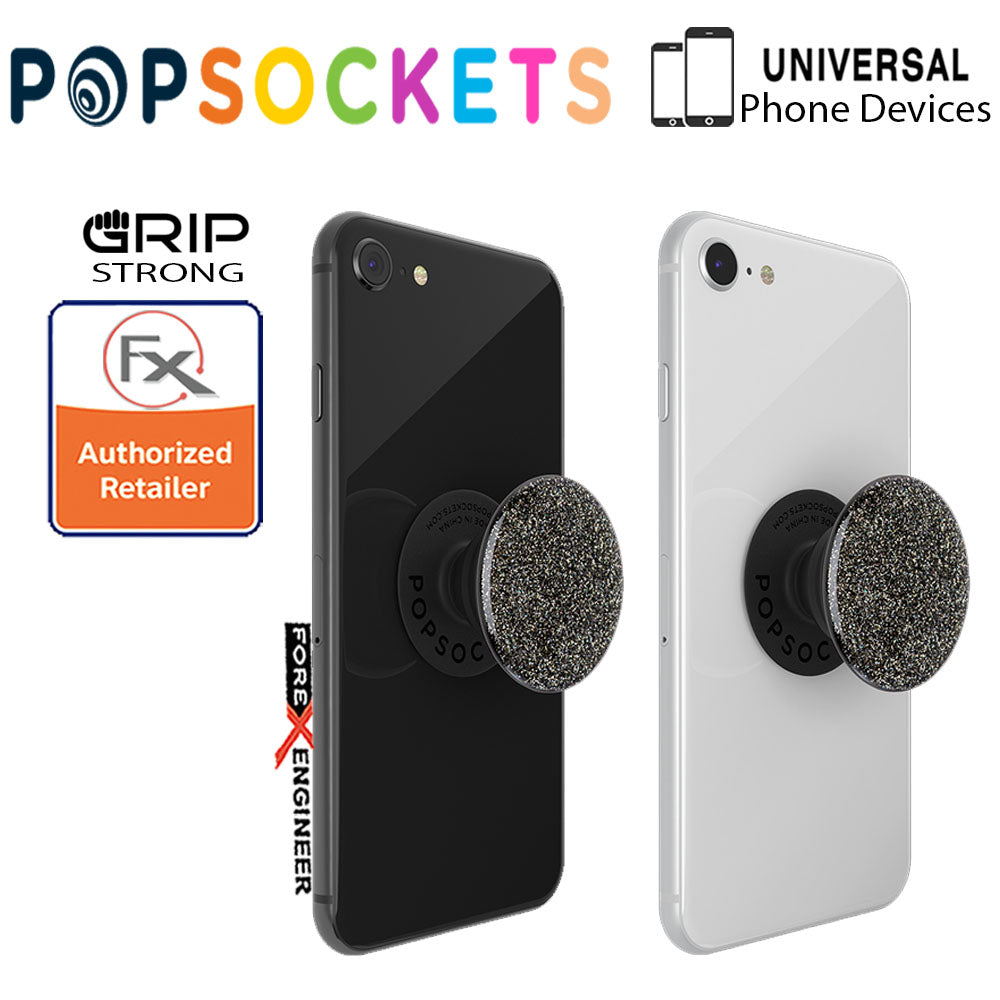 PopSockets PopGrip Swappable Premium ( Glitter Black ) ( Barcode : 842978138947 )