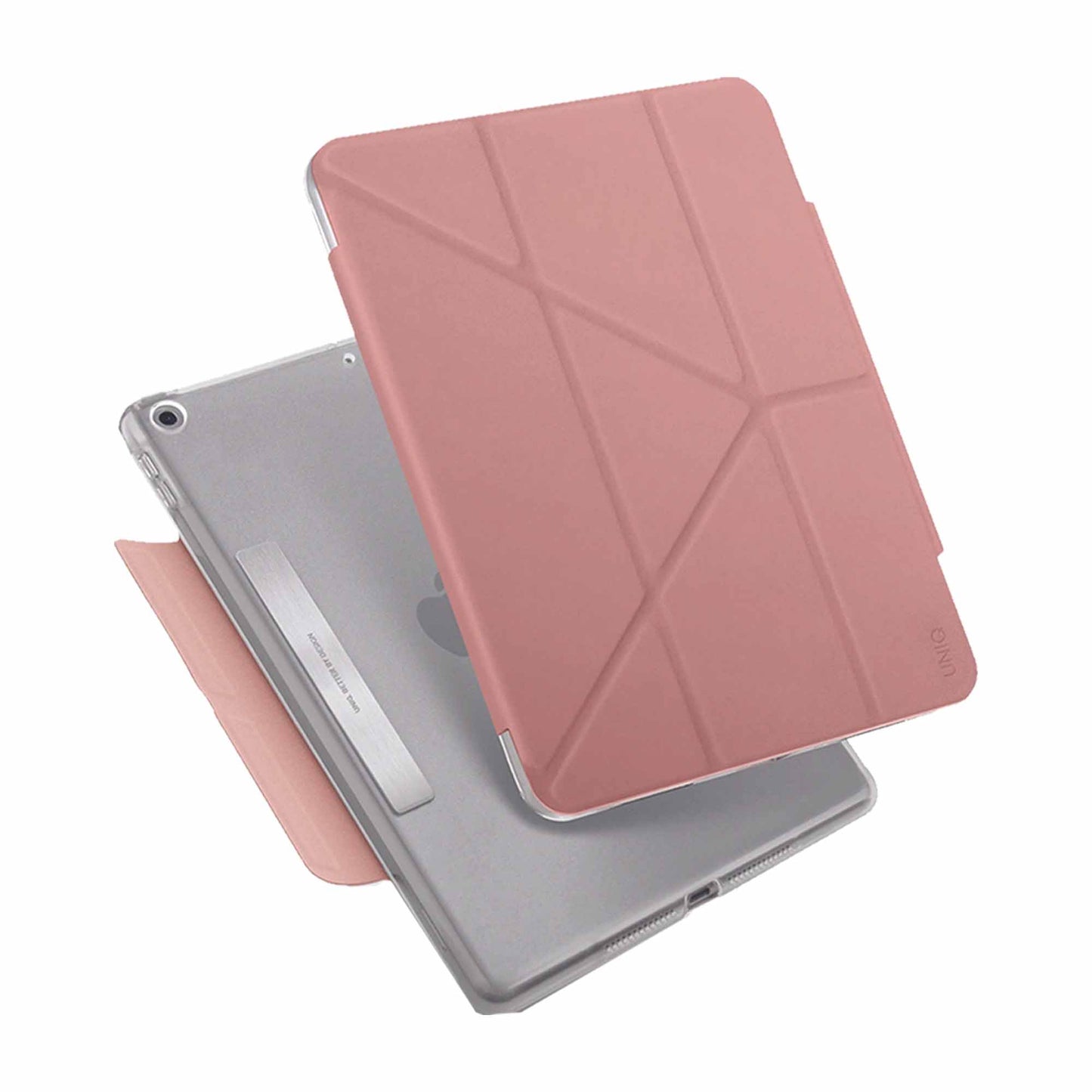 UNIQ Camden Case for iPad 10.2 ( 9th Gen - 2021 ) - Antimicrobial Case - Peony Pink (Barcode: 8886463679371 )