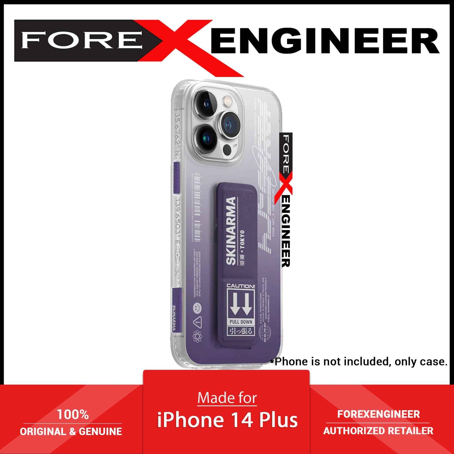 [ONLINE ONLY] Skinarma Taihi Kobai for iPhone 14 Plus - Purple ( Barcode: 8886461242249 )
