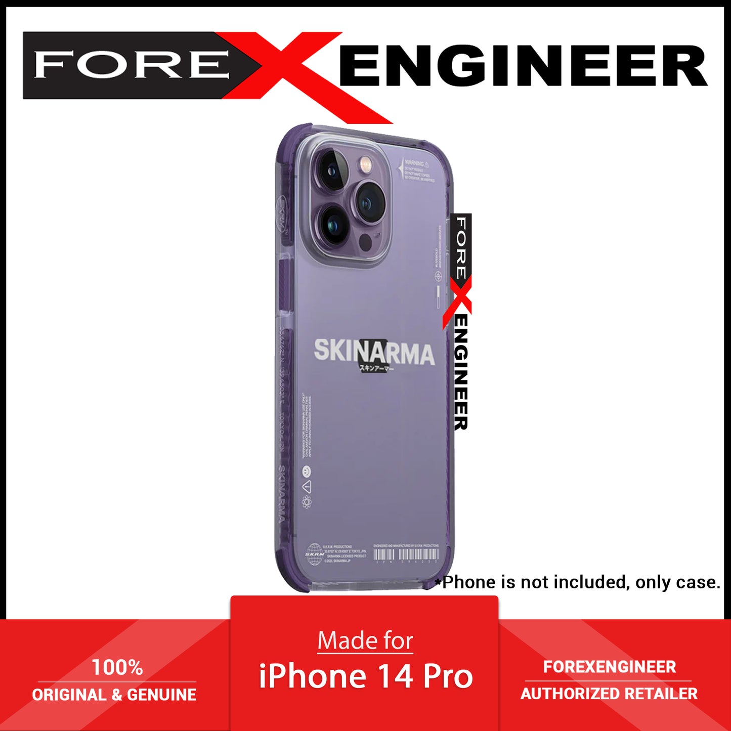 [ONLINE ONLY] Skinarma Iro for iPhone 14 Pro - Purple ( Barcode: 8886461242768 )