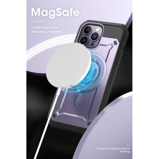 Supcase UB Unicorn Beetle PRO MAG for iPhone 14 Pro Max - MagSafe Rugged Case with Built-in Screen protector - Deep Purple (Barcode: 843439119970 ) - Forexengineer -Malaysia- 843439119970