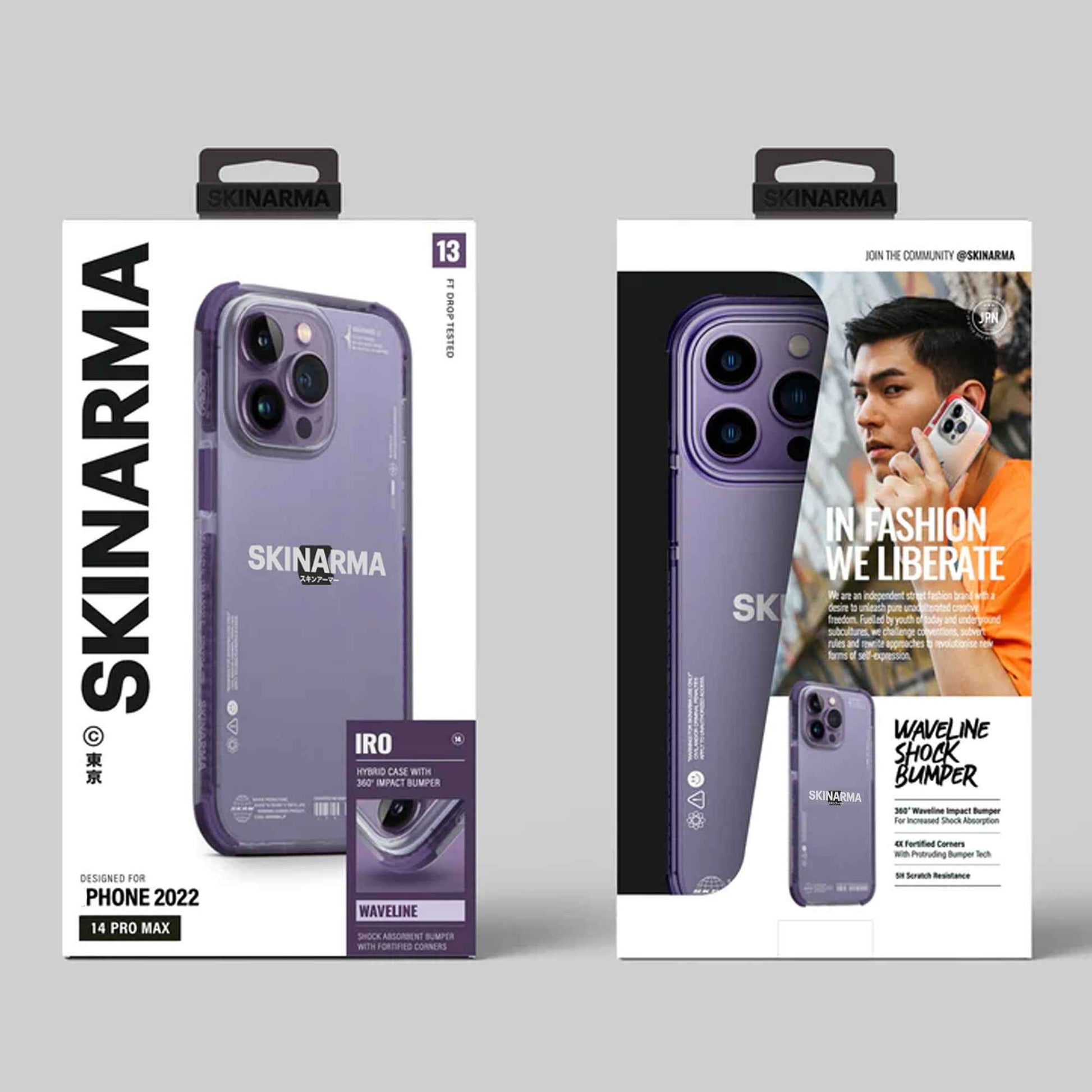 [ONLINE ONLY] Skinarma Iro for iPhone 14 - Purple ( Barcode: 8886461242706 )