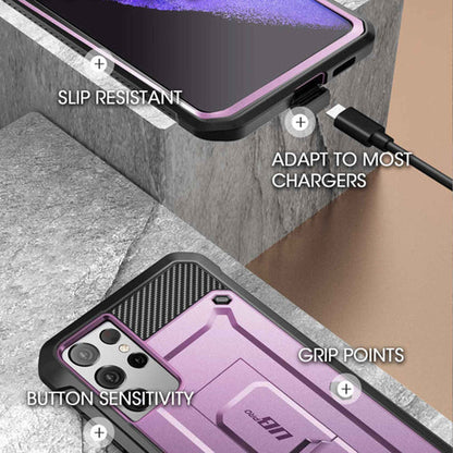 Supcase Unicorn Beetle Pro Rugged Case for Samsung Galaxy S21 - Metallic Purple (Barcode: 843439135949 )