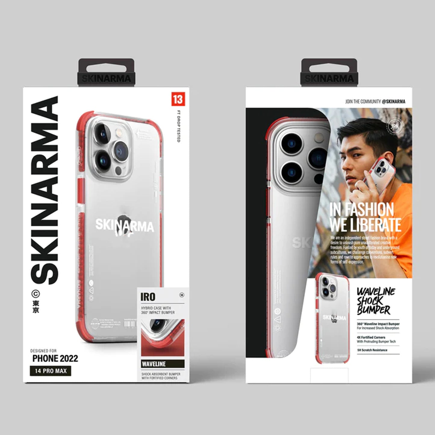 [ONLINE ONLY] Skinarma Iro for iPhone 14 Pro Max - Red ( Barcode: 8886461242805 )