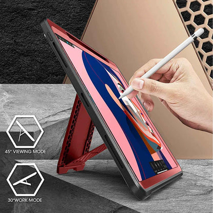 Supcase Unicorn Beetle UB PRO for iPad Pro 12.9" ( 2020 - 2021 ) with Build-in Screen Protector & Apple Pencil Holder - Metallic Red