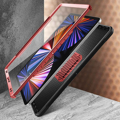Supcase Unicorn Beetle UB PRO for iPad Pro 12.9" ( 2020 - 2021 ) with Build-in Screen Protector & Apple Pencil Holder - Metallic Red