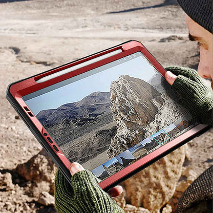 Supcase Unicorn Beetle UB PRO for iPad Pro 12.9" ( 2020 - 2021 ) with Build-in Screen Protector & Apple Pencil Holder - Metallic Red