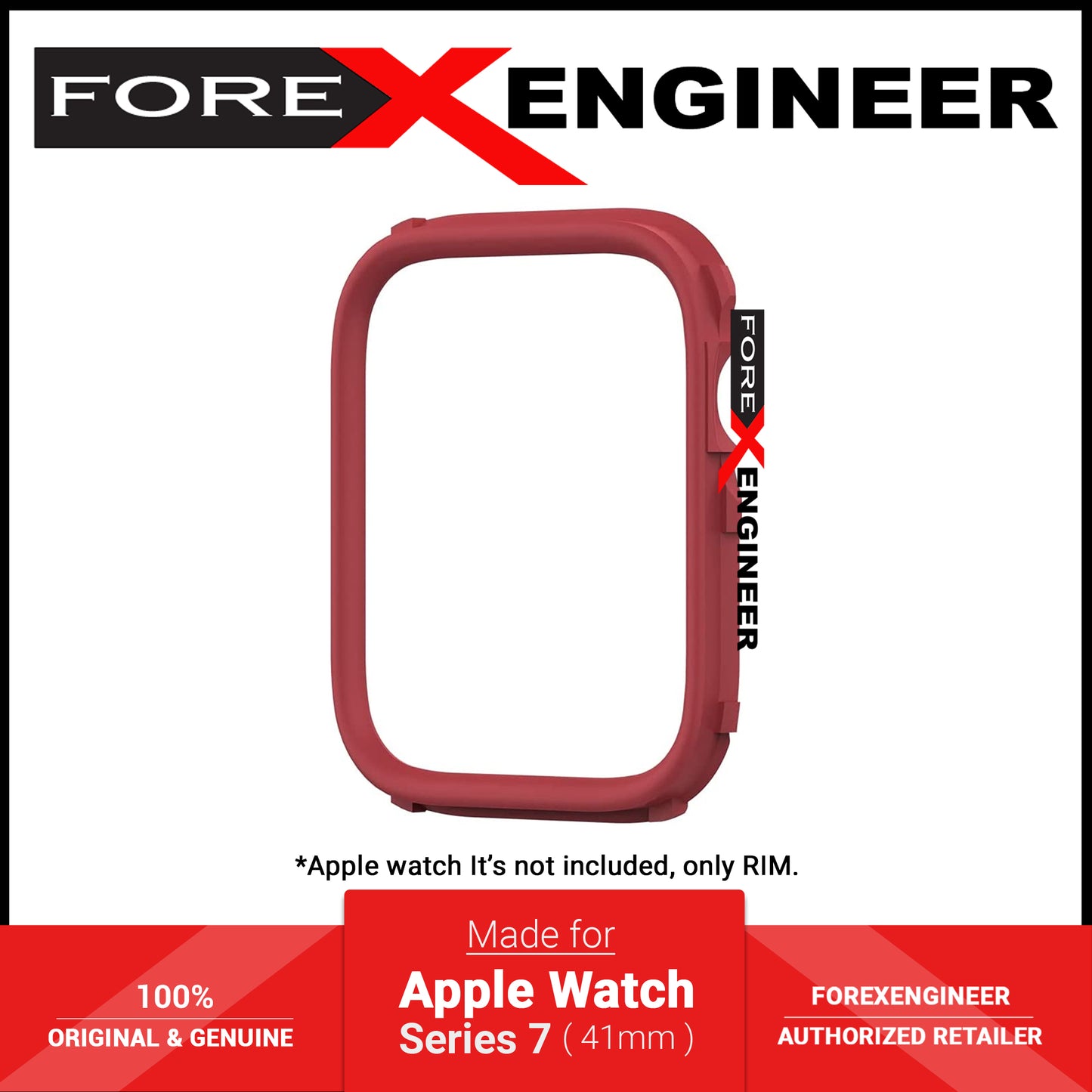 Rhinoshield RIM for Apple Watch Series 7 ( 41mm ) - Red (Barcode: 4711203596790 )