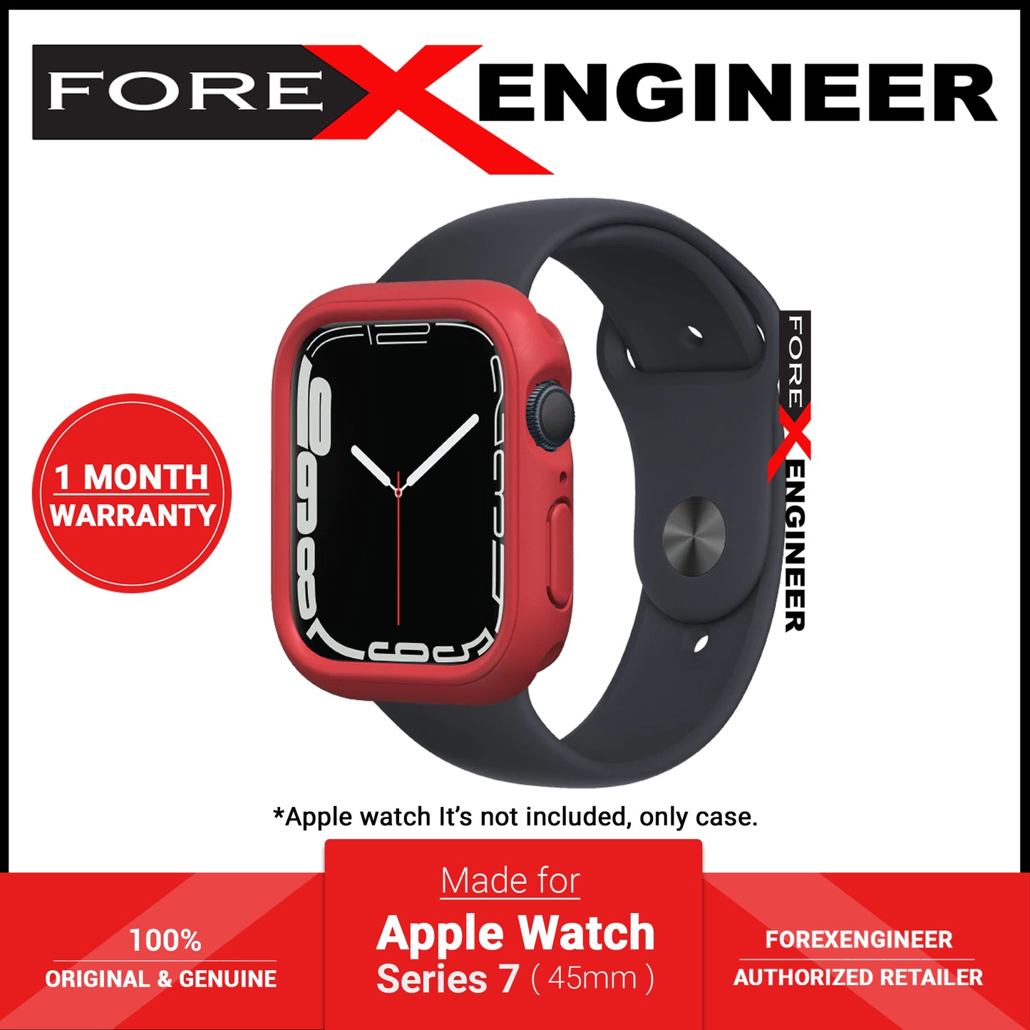 Rhinoshield CrashGuard NX for Apple Watch Series 7 ( 45mm ) - Red (Barcode: 4711203597094 )