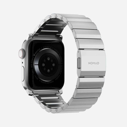 Nomad Aluminium Band for Apple Watch Ultra 49mm - 45mm - 44mm - 42mm - Silver (Barcode: 856500013282 )