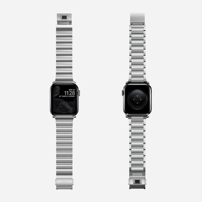 Nomad Stainless Steel Band (Version 2) for Apple Watch all Series use 49mm / 45mm / 44mm / 42mm ) - Forexengineer -Malaysia- 856500018164